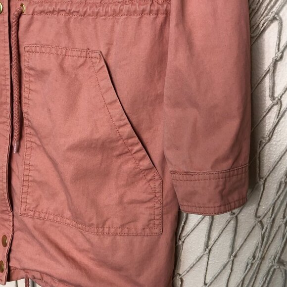 FOREVER 21 Girls Dusty Coral Full Zip Jacket 13/14 - Picture 5 of 8